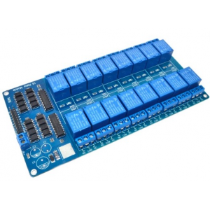 HR0056 5V/12V 16 Channel Relay Module with Light Coupling